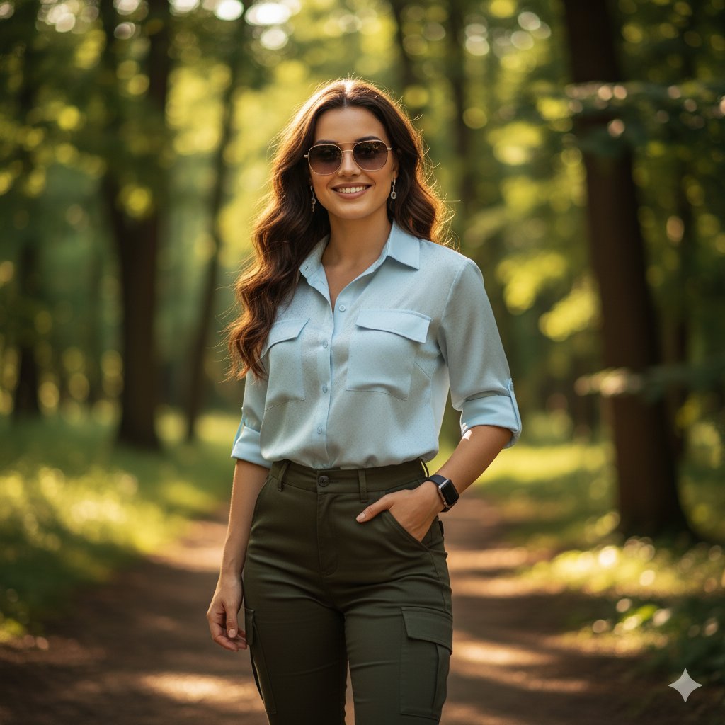Nature's Runway: Confidence Meets Elegance AI prompt preview