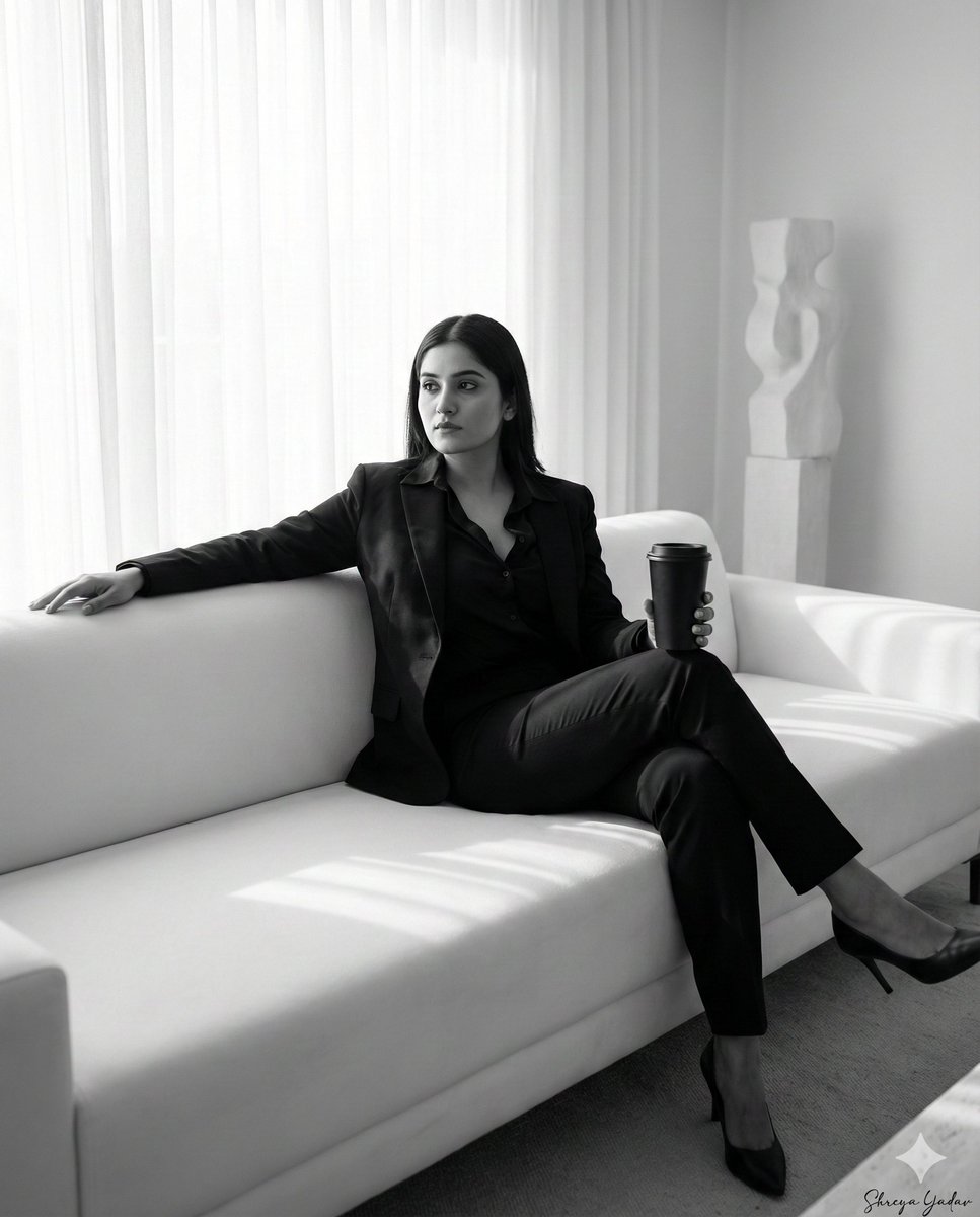 Elegance Meets Comfort in a Cinematic Portrait AI prompt preview