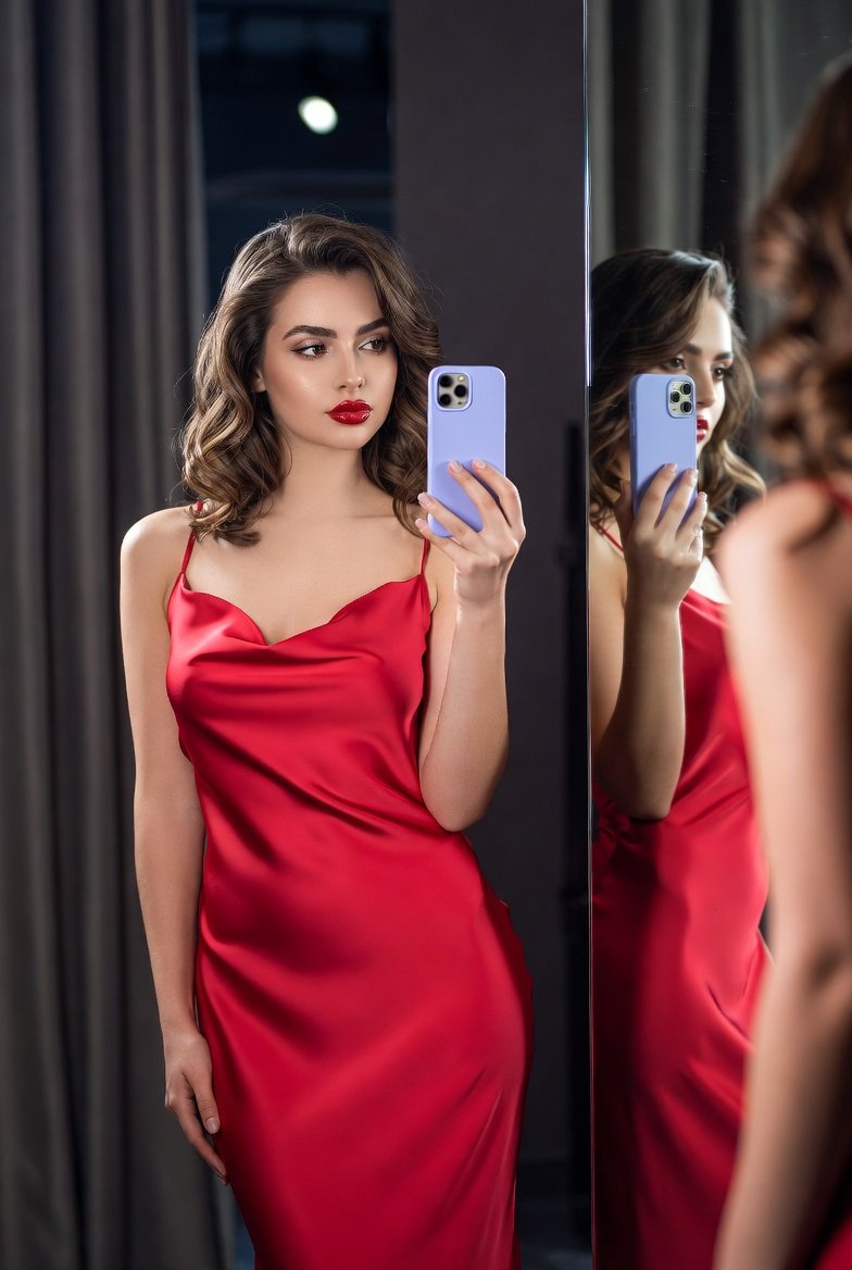 Chic in Satin: A Bold Selfie Moment AI prompt preview