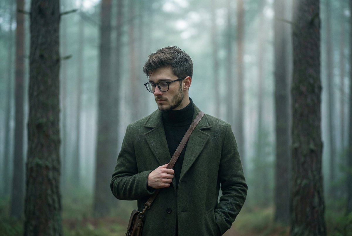 Misty Wanderings in the Pine Forest AI prompt preview