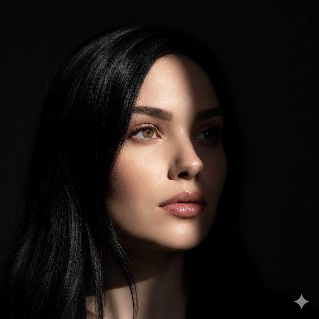 Captivating Light: A Portrait of Elegance AI prompt preview