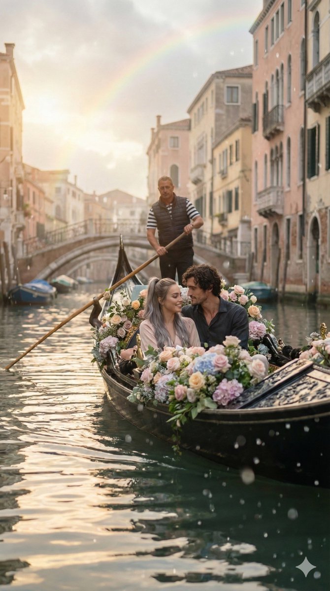 A Romantic Serenade on the Venetian Canal AI prompt preview
