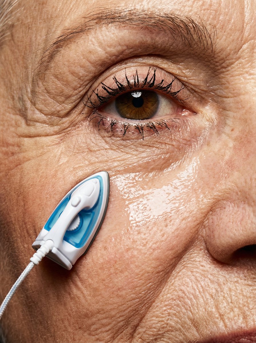 Wrinkles Under Pressure: A Surreal Take on Beauty AI prompt preview