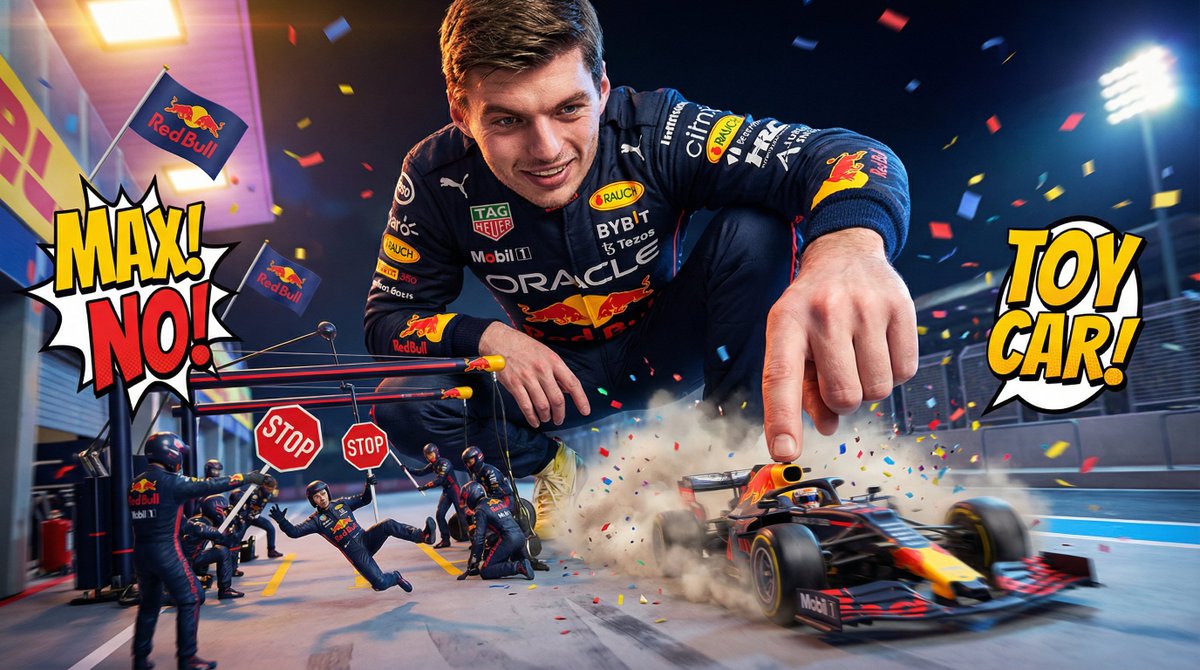 Max Verstappen: Titan of the Pit Lane! AI prompt preview