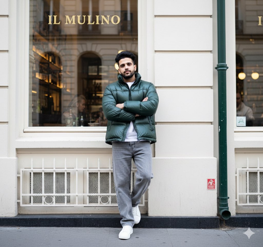 Urban Elegance: A Stylish Encounter at IL MULINO AI prompt preview