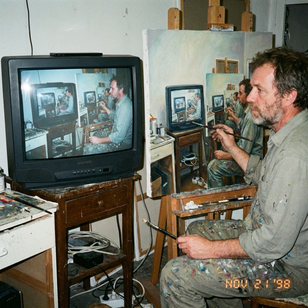 The Art of Reflection: A Recursive Creation AI prompt preview