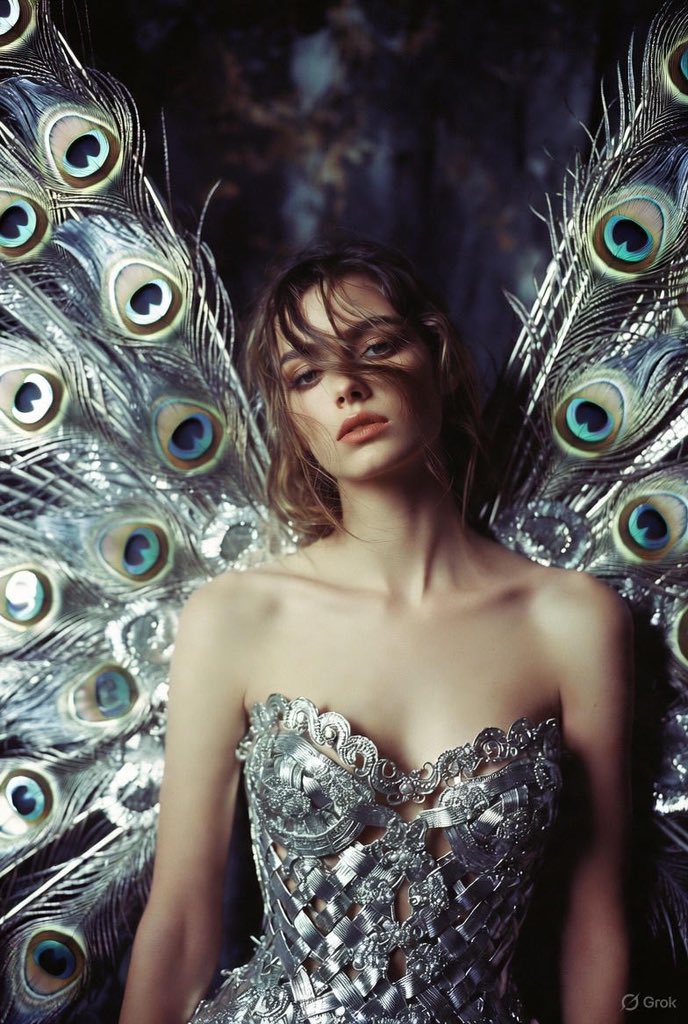 Ethereal Elegance: A Metallic Dreamscape AI prompt preview