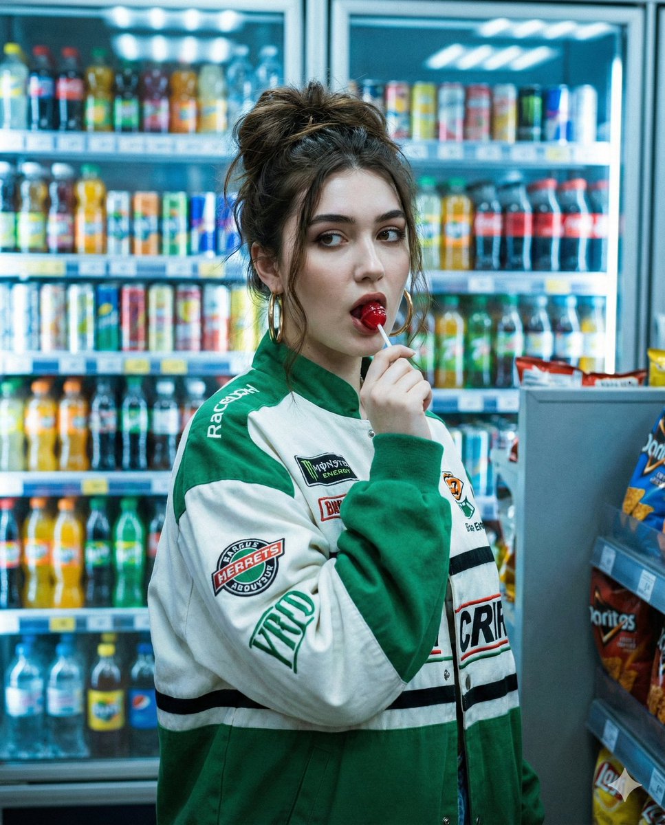Urban Nostalgia: A 90s Vibe in a Convenience Store AI prompt preview