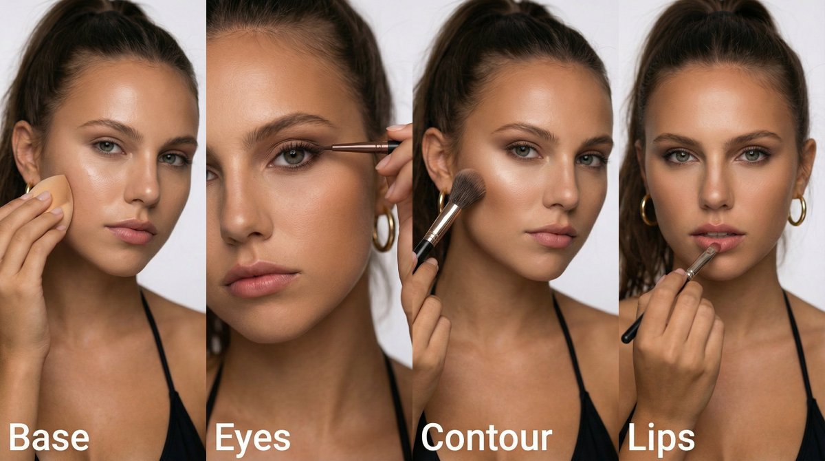 Unveiling Flawless Beauty: A Makeup Journey AI prompt preview