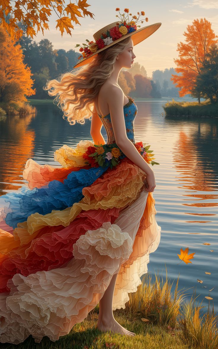 Golden Hour Dreams by the Lake AI prompt preview
