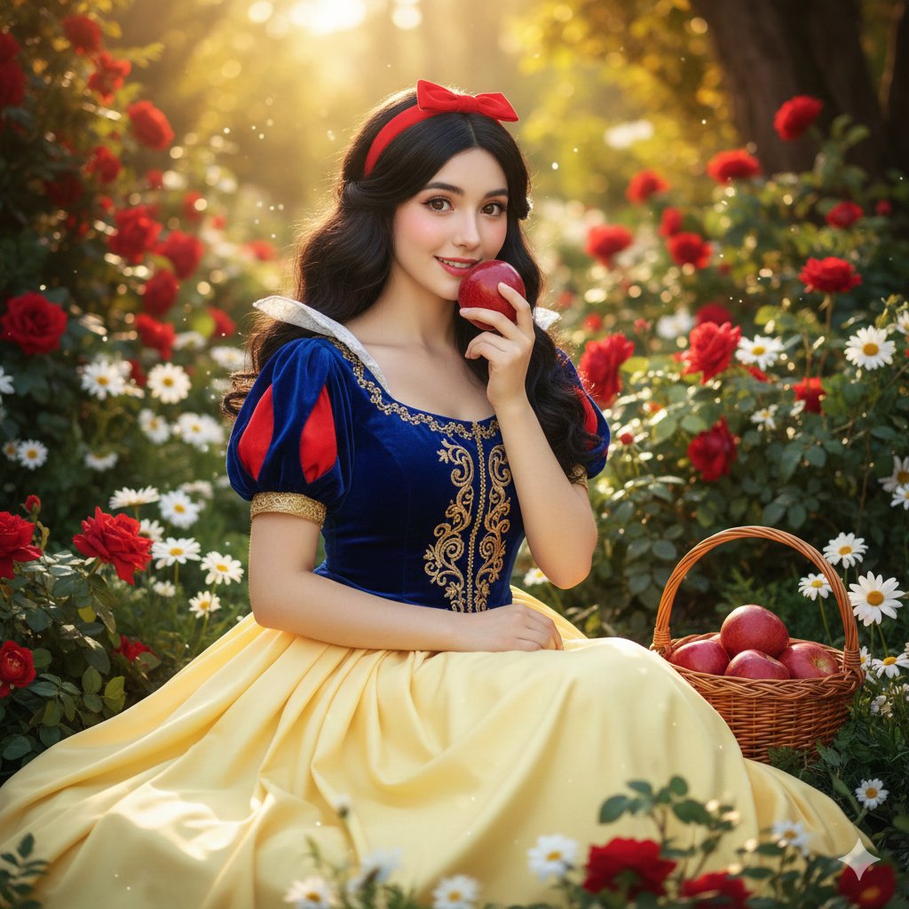 Whimsical Elegance: A Snow-White Dreamscape AI prompt preview