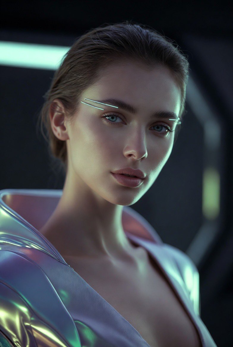 Elegance Meets Futurism in a Minimalist Photoshoot AI prompt preview