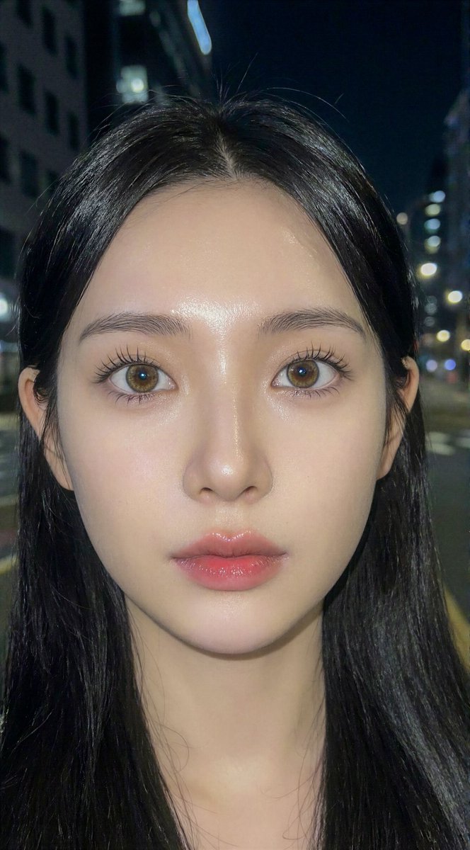 Ethereal Glow: Nighttime Portrait of a Digital Muse AI prompt preview