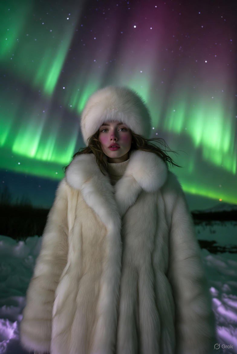 Aurora Dreams: A Night of Chill and Glow AI prompt preview