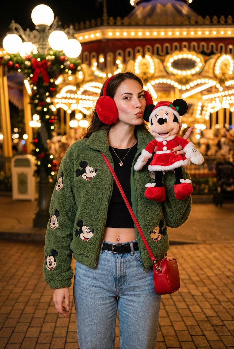 Festive Magic Awaits at Disney This Christmas! AI prompt preview