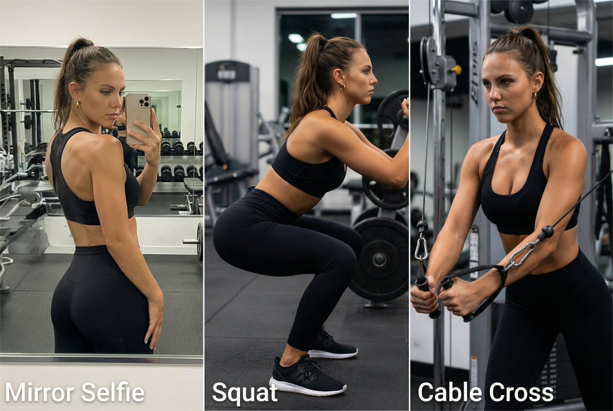 Strength in Motion: A Gym Journey AI prompt preview