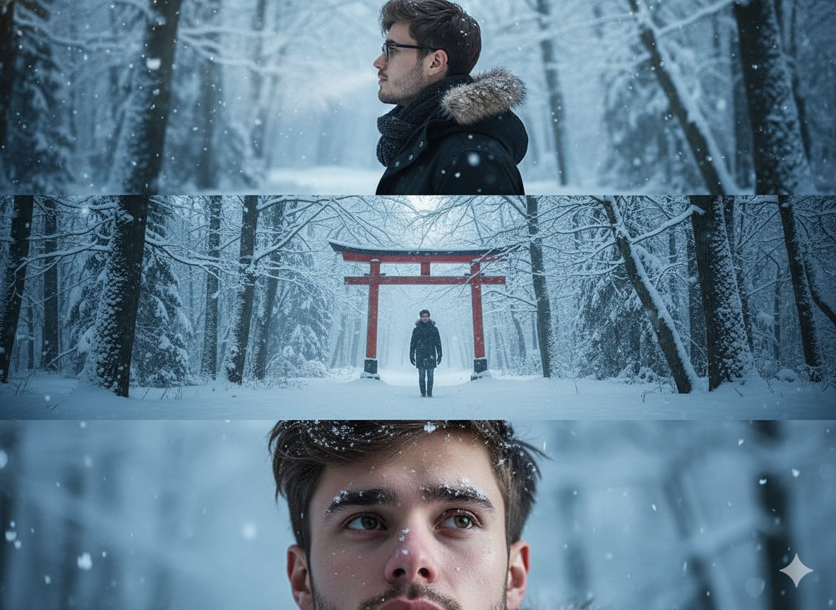A Winter's Solitude: Reflections in Snow AI prompt preview