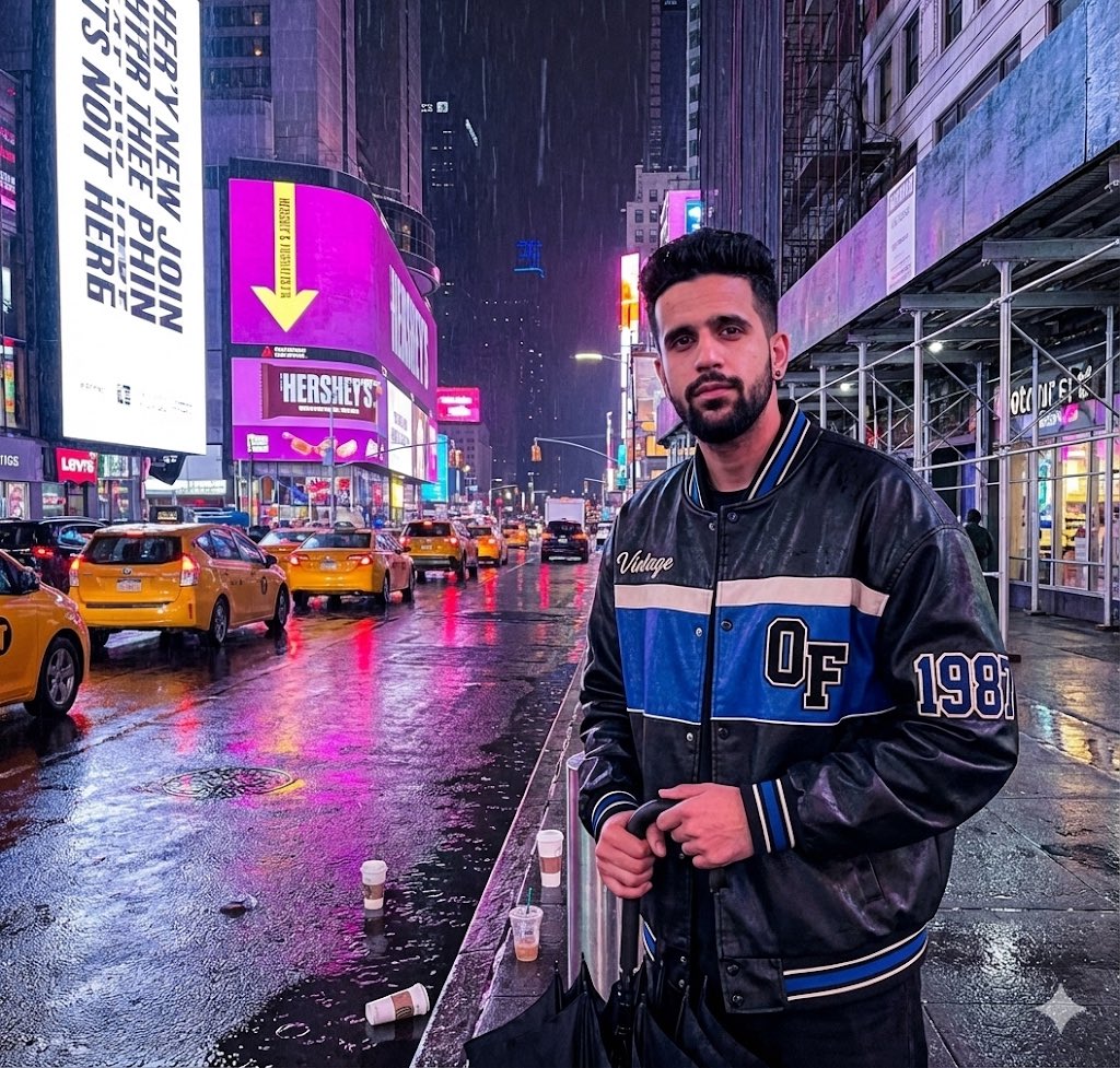 Neon Nights in Times Square: The Nano Banan Vibe AI prompt preview