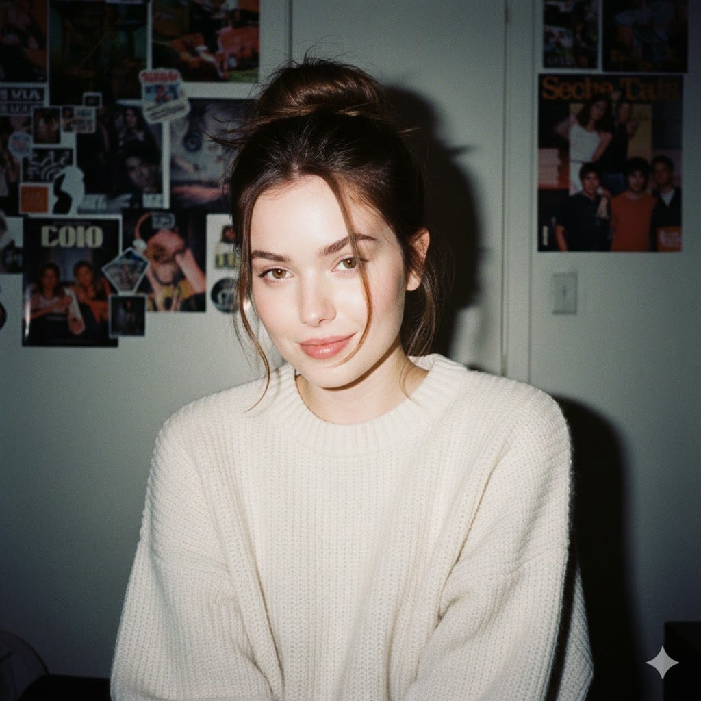A Portrait of Nostalgia: 90s Charm Meets Modern Style AI prompt preview