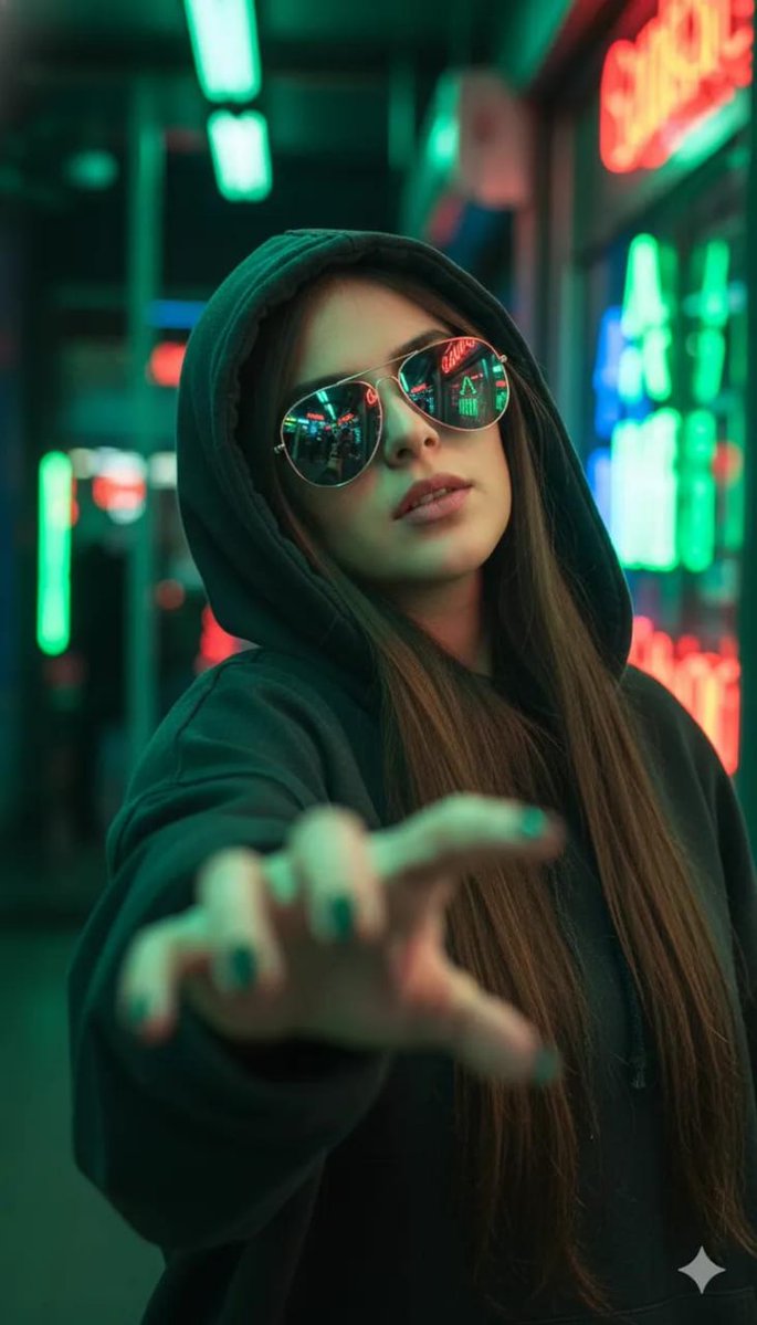 Neon Dreams: A Stylish Fall into Urban Vibes AI prompt preview