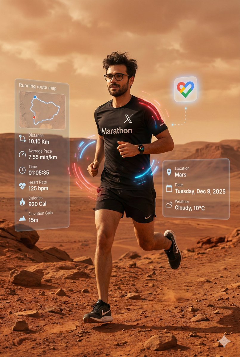 Martian Marathon: Running the Red Planet's Race AI prompt preview