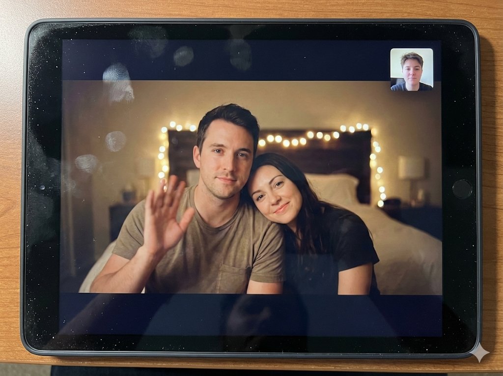 Capturing Connection: A Real-Life FaceTime Moment AI prompt preview