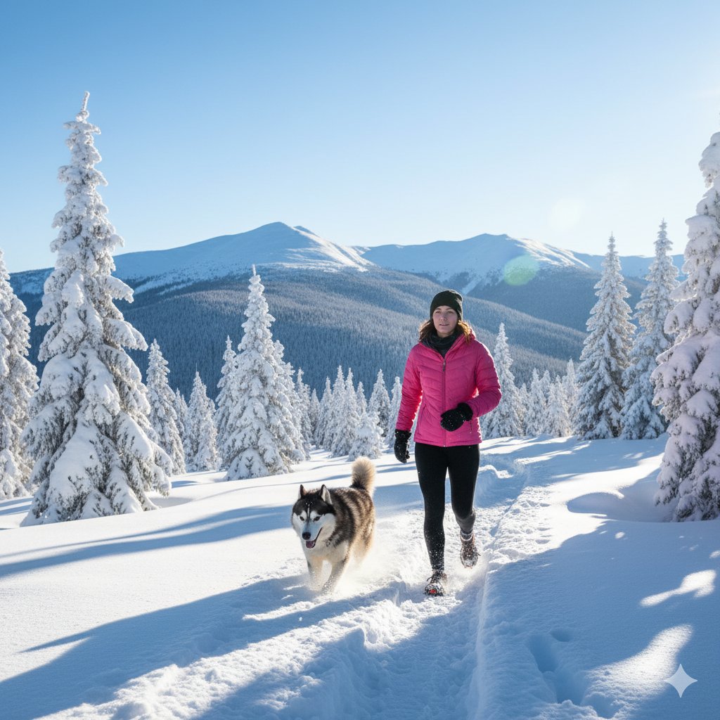 Chasing Winter Bliss in the Mountains AI prompt preview