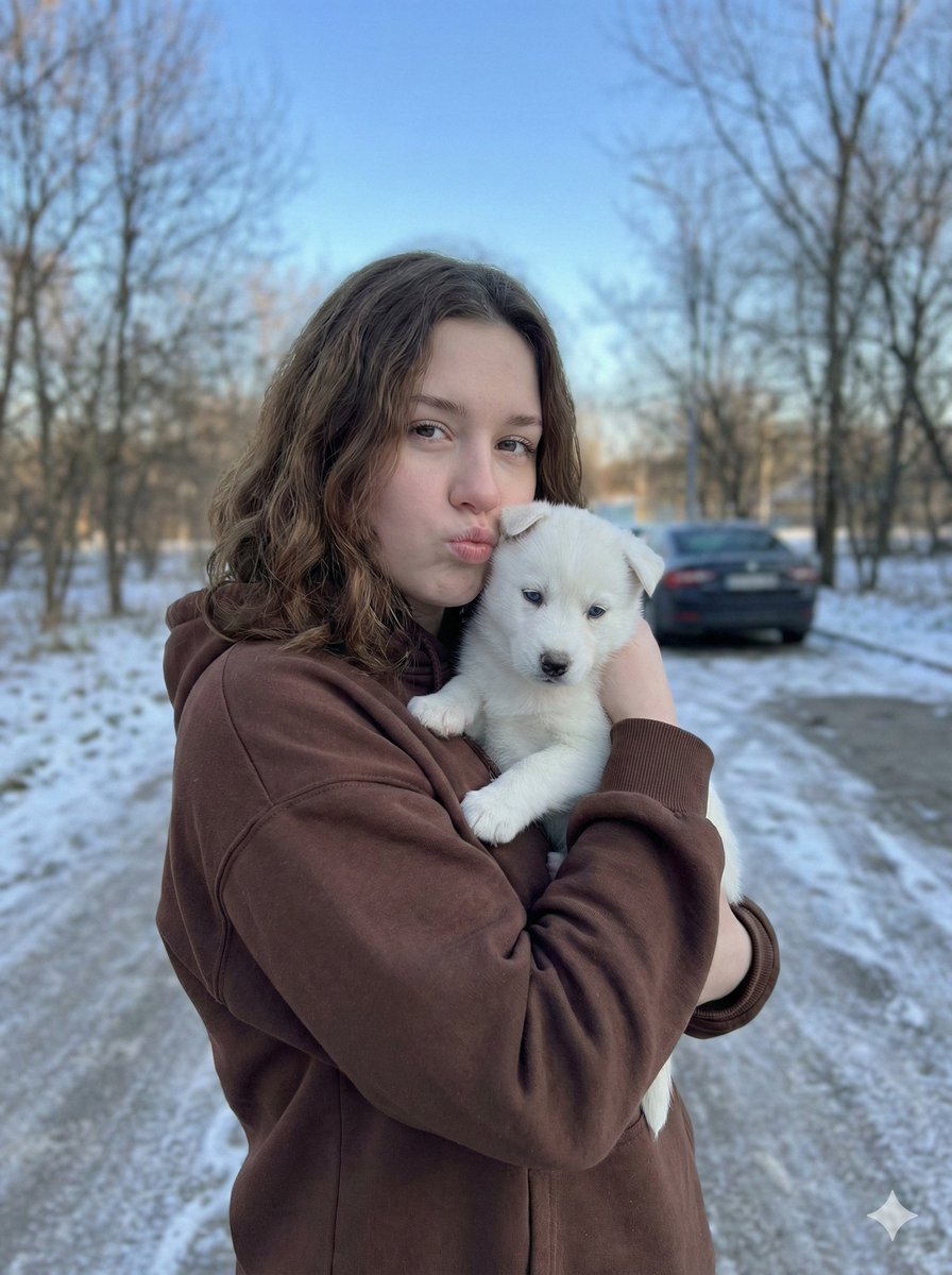 Winter Whispers: Cozy Moments with a Puppy AI prompt preview