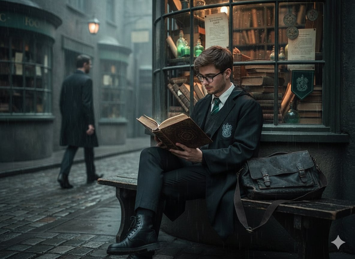 Midnight Magic: A Scholar's Secret Study Spot AI prompt preview