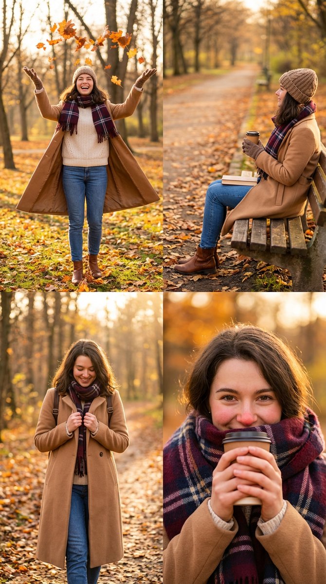 Autumn Aesthetics: Cozy Layers & Nature's Palette AI prompt preview
