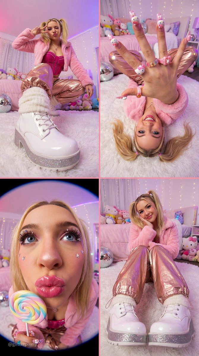 Kawaii Wonderland: Fashion Meets Fun in a Hyper-Feminine Fantasy AI prompt preview