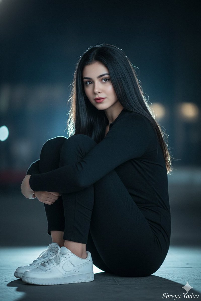 Captivating Night Portrait: A Hyperrealistic Vision AI prompt preview