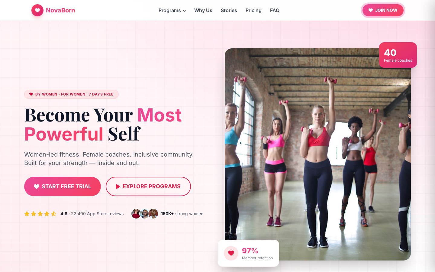 NovaBorn - Women's Fitness & Empowerment
