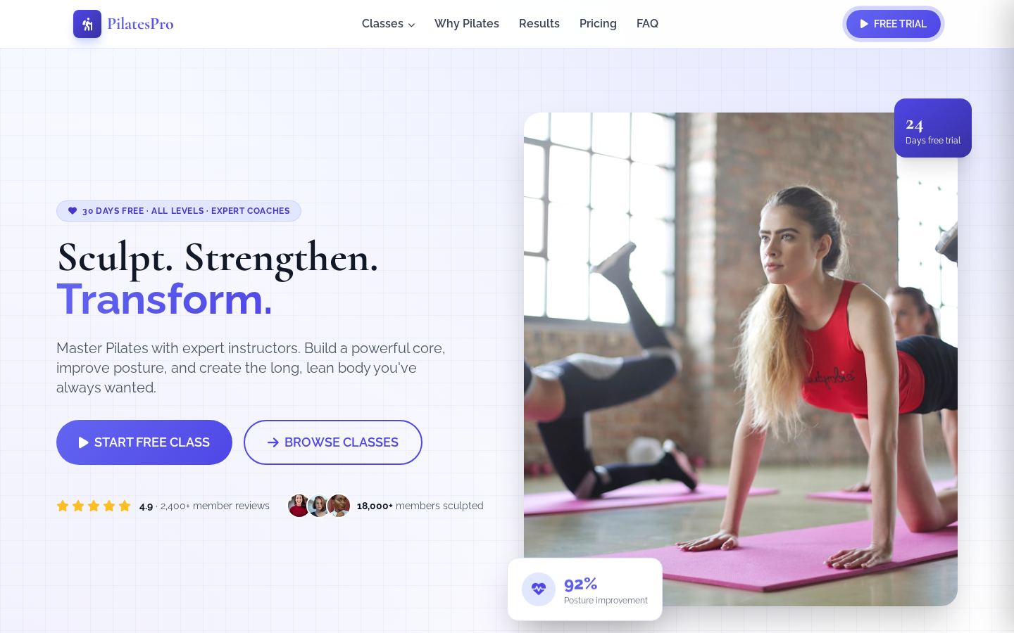 PilatesPro - Core Strength & Body Sculpting