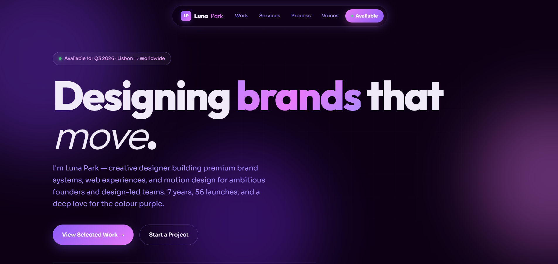 Luna Park - Purple Wave Creative Portfolio
